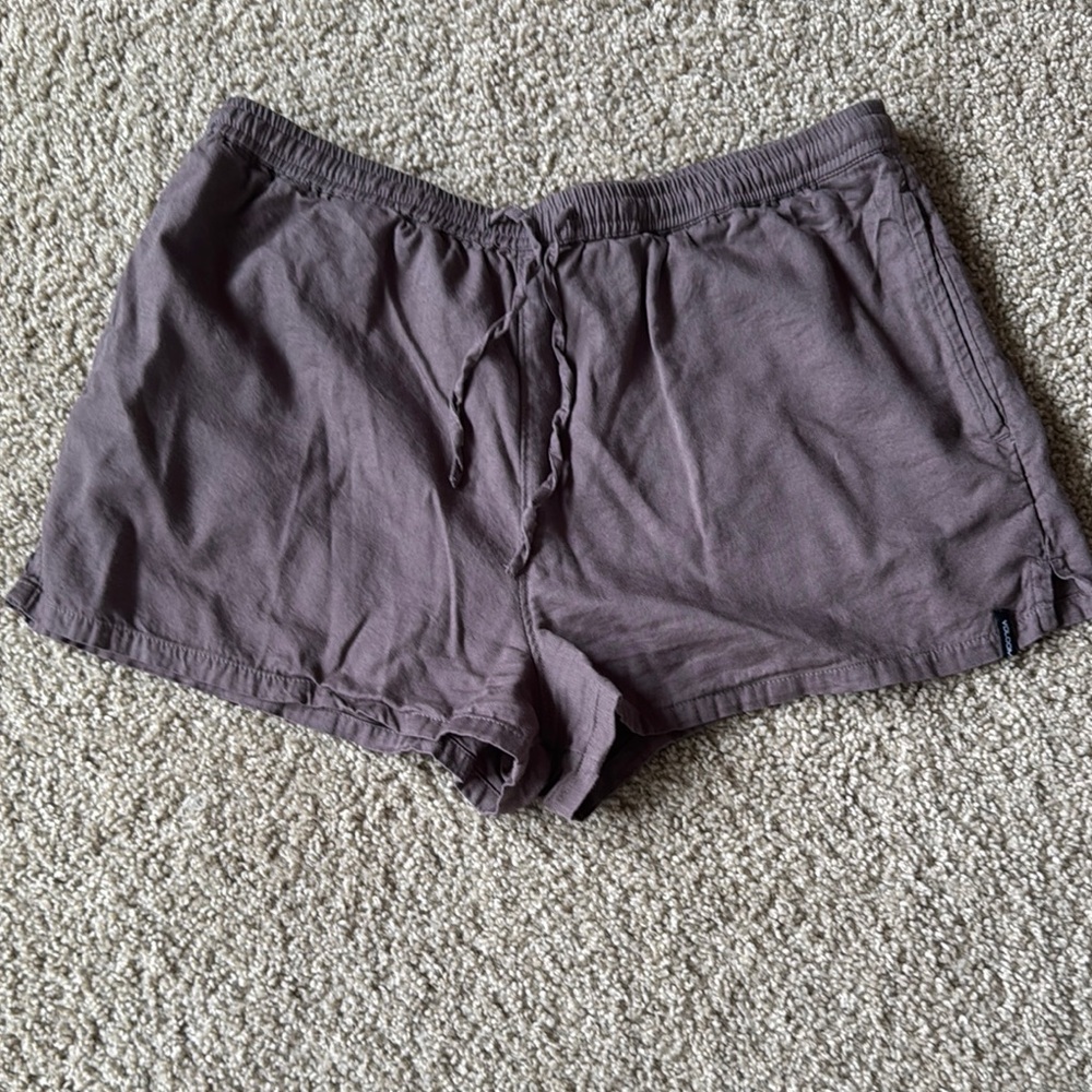 Volcom Brown Athletic Shorts Elastic Waistband